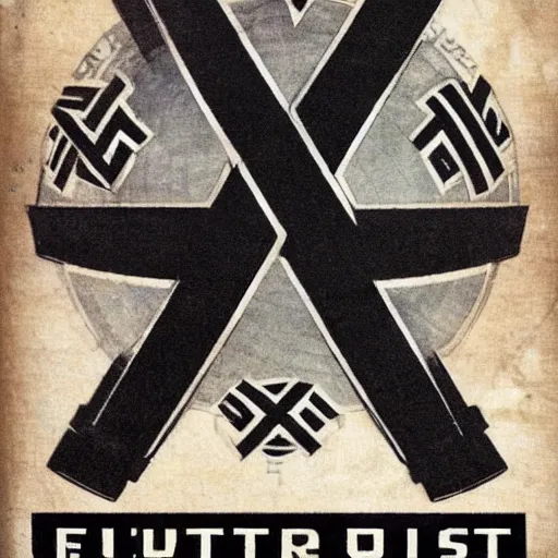 Prompt: futuristi nazi empire