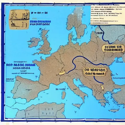 Image similar to general battle plan for the invasion of the soviet union in 1 9 4 0 the plan is mark with a blue line present the movement