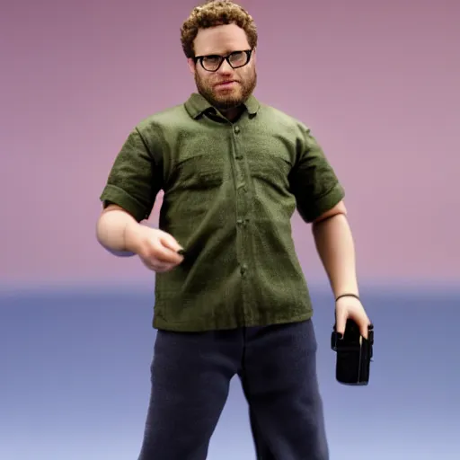 Prompt: Seth Rogen action figure, highly detailed, 4k, photo