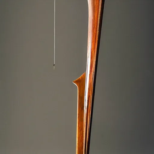 Image similar to portrait of a strung longbow