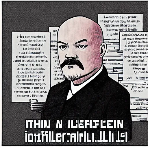 Prompt: Lenin in Undertale