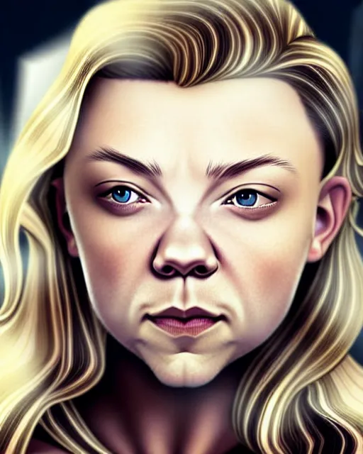 Image similar to natalie dormer, character portrait, portrait, close up, concept art,,,