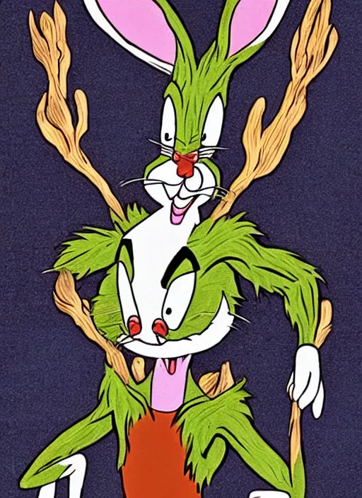 Prompt: bugs bunny as groot