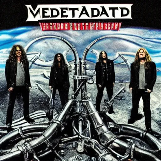 Image similar to megadeth, album cover, band name,