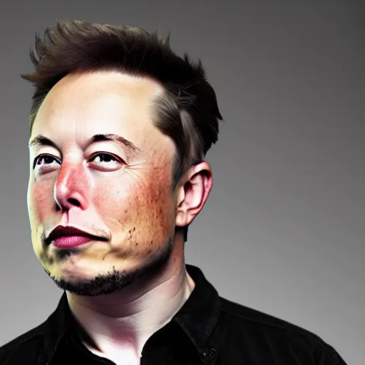 Image similar to A portrait photo of Elon Musk teams up with a teenage Elon Musk, perfect faces, 50 mm, award winning photography