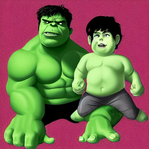 Image similar to squishy hulk, soft hulk