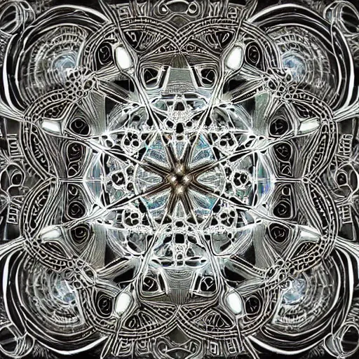 Image similar to quantum abstract, virtual matter, sacred geometry, fractal geometry, bizarre microcells, very detail, intricate details, insane details