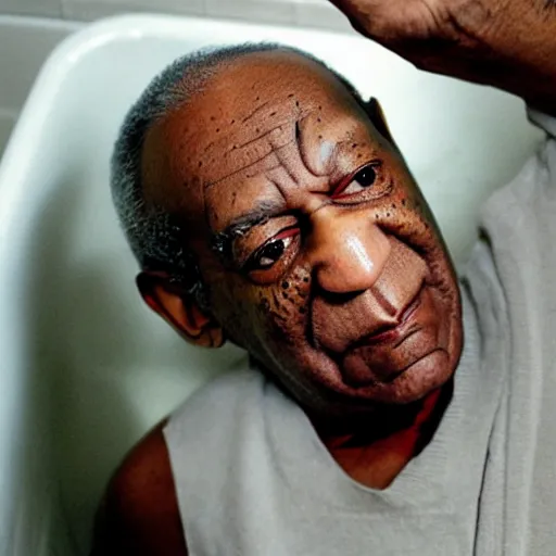 Image similar to bill cosby in a bathtub