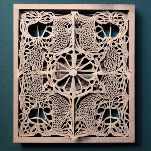 Image similar to layered lasercut wood