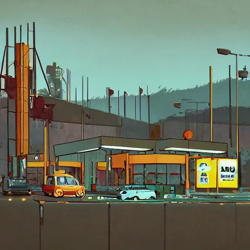 Image similar to ikea in the style of simon stalenhag,