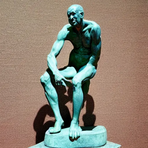 Image similar to A Rodin sculpture of Bill Cosby