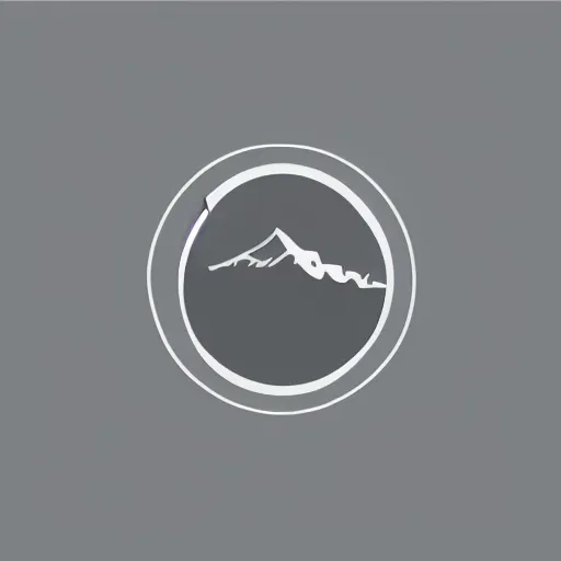 Image similar to “ minimal geometric vector illustration of mountains in the fog ”