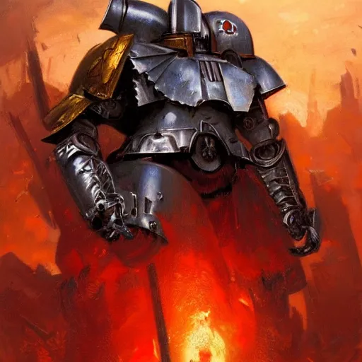 Imperial Knight, Warhammer 40k, portrait, art by | Stable Diffusion ...