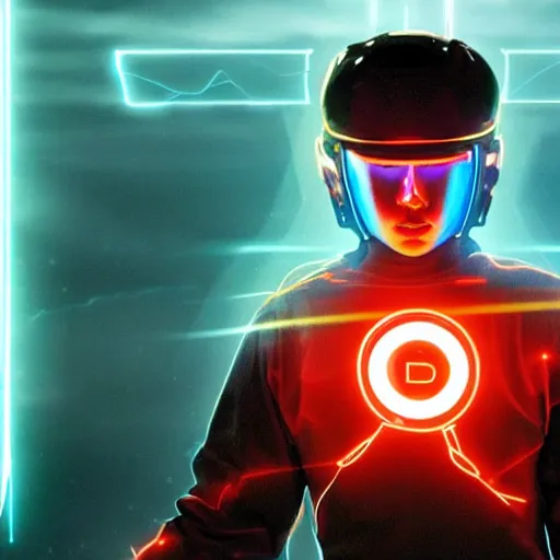 Prompt: God :: inspired by Tron Legacy