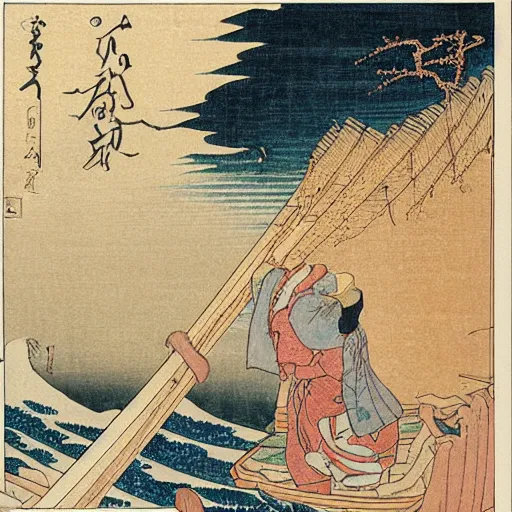 Image similar to the dream of the fisherman's wife by hokusai