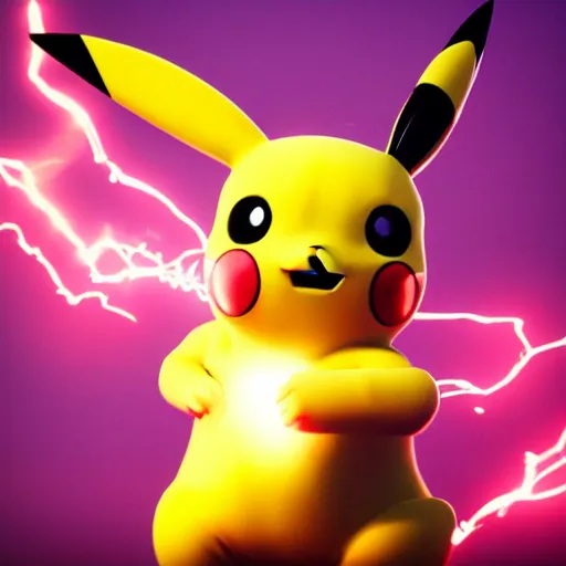 Image similar to a gorgeous Pikachu, superhero, hyperrealistic, trending artstation, octane render, 8k render, cinematic lightning