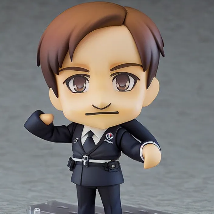 Image similar to An anime Nendoroid of Adolf Hitler with his moustache, figurine, detailed product photo