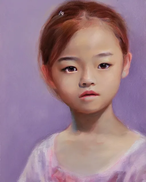 Prompt: a portrait of a beautiful girl by WangJie li