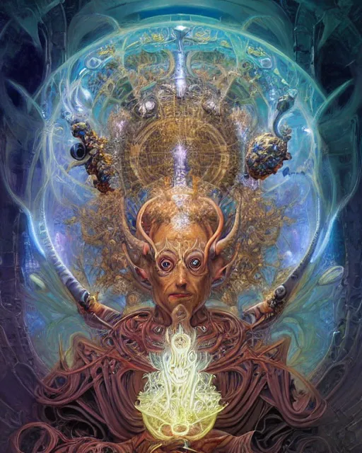 Image similar to a portrait of the hierophant, fantasy portrait made of fractals, ultra realistic, wide angle, intricate details, the fifth element artifacts, highly detailed by peter mohrbacher, hajime sorayama, wayne barlowe, boris vallejo, aaron horkey, gaston bussiere, craig mullins