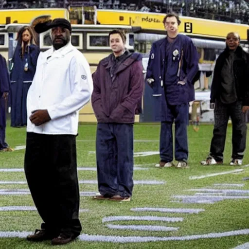 Prompt: mike tomlin as doctor who, 2 0 1 0 s, wide shot