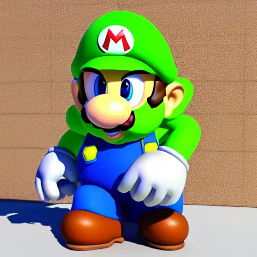 Image similar to super mario is an avocado!!!, 3 d render, unreal engine, octane render, ray tracing, unity, highly detailed, cinematic, high quality, hd, 4 k, 8 k, realistic, sharp, trending