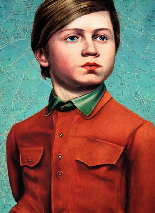 Prompt: hyper detailed portrait of young lenin by cindy sherman, color, dslr