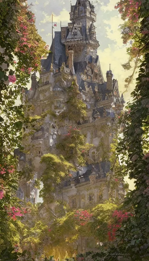 Prompt: castle being seiged by huge army, design on white background, beautiful details, lush foliage, drawn by karl kopinski, john singer sargent, tom bagshaw, norman rockwell, alphonso mucha, lolish, trending on artstation