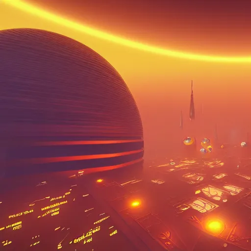 Prompt: a mars'city, full of high buildings, neon night, metaballs, fluids, postcyberpunk, octave render, wide