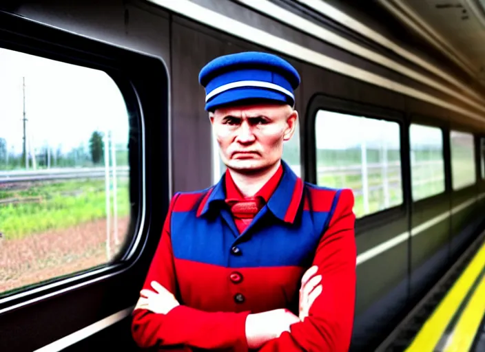 Image similar to train driver of the Russian Railways