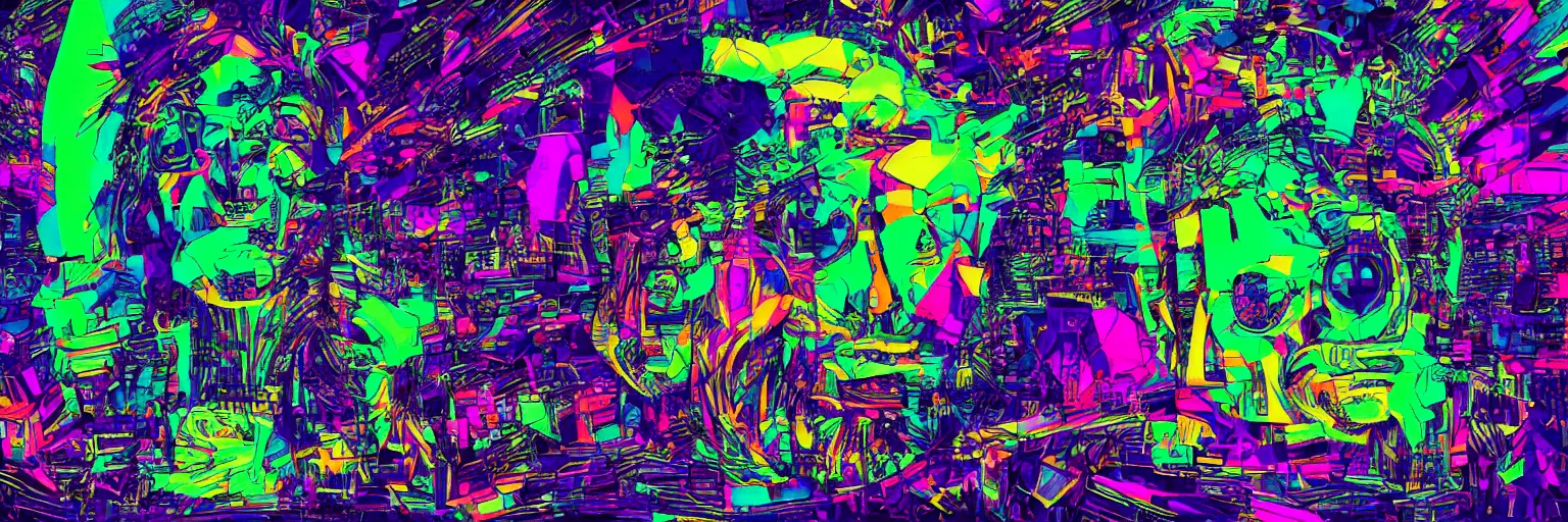 Image similar to glitchcore art, digital art