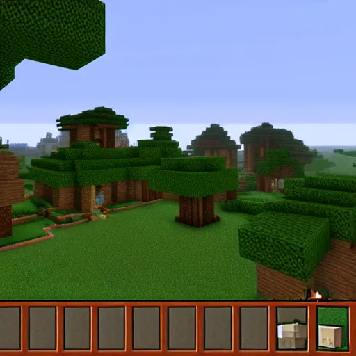Image similar to screenshot from minecraft