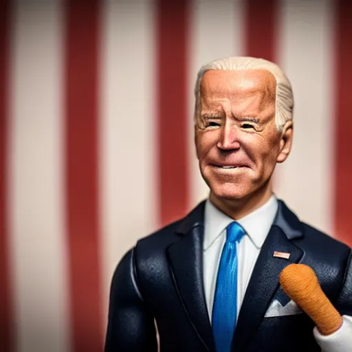 Image similar to joe biden action figure, high resolution product photography