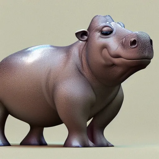 Prompt: i want a hippopotamus for christmas detailed pixar 3d render character concept