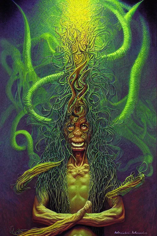 Prompt: The Ayahuasca Spirit, by Michael Whelan