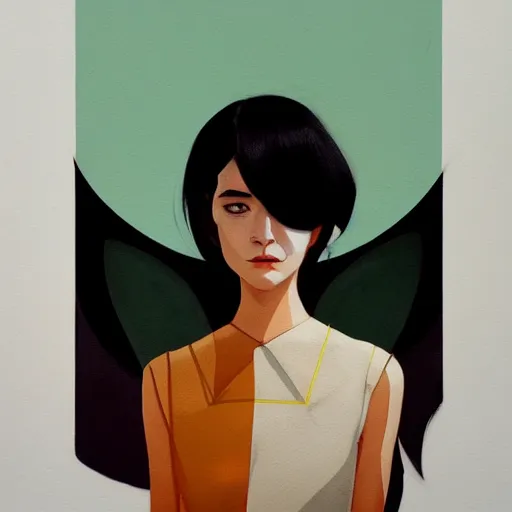 Image similar to fashion model picture by Sachin Teng, asymmetrical, dark vibes, Realistic Painting , Organic painting, Matte Painting, geometric shapes, hard edges, graffiti, street art:2 by Sachin Teng:4