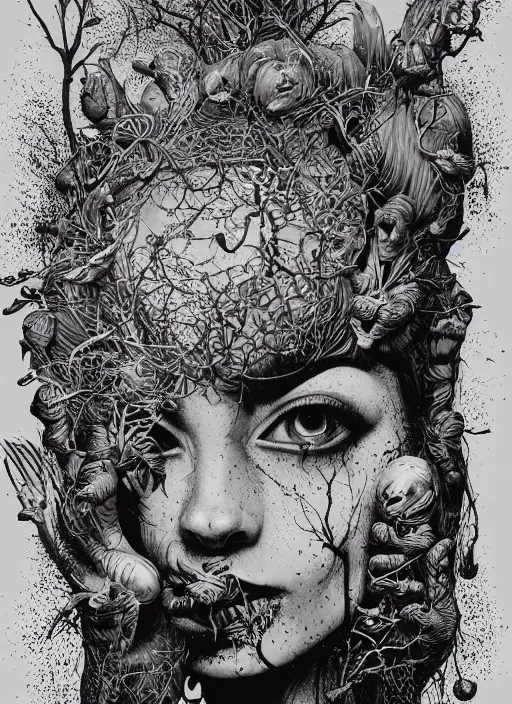 Image similar to Witch goddess painting by Dan Hillier, trending on artstation, artstationHD, artstationHQ, 4k, 8k