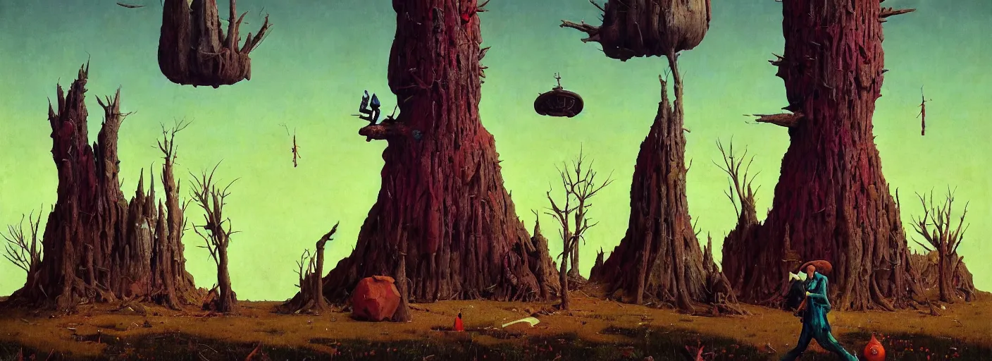Prompt: game asset full - body portrait surreal colorful clay artstation rpg pole tower stump anatomy concept art, close up, very coherent and colorful high contrast masterpiece by norman rockwell franz sedlacek hieronymus bosch dean ellis simon stalenhag rene magritte gediminas pranckevicius, dark shadows, sunny day, hard lighting, reference sheet white background