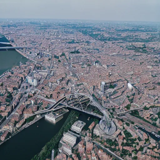 Image similar to Courbevoie viewed from a plane