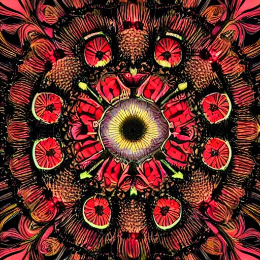 Prompt: Intricate beauty, detailed color symmetry, dark, void 1a, flowers, bright thin wires, beautiful lighting