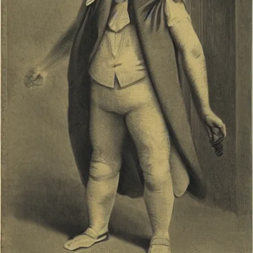 Image similar to a personification of the imposter from amongus in the style if John Samuel Agar