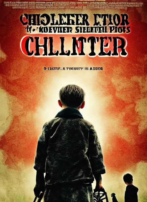 Image similar to poster movie called the children butcher, 8 k, hd