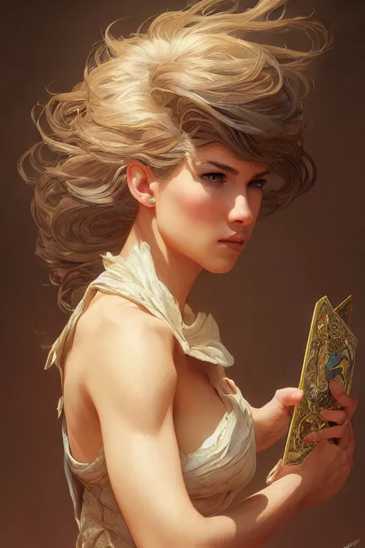 Prompt: yee yee a * * haircut, fantasy, intricate, elegant, highly detailed, traditional painting, acrylic painting, artstation, concept art, matte, sharp focus, illustration, hearthstone, art by artgerm and greg rutkowski and alphonse mucha and alex ross