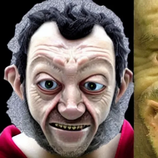 Prompt: photo of matteo salvini as gollum from lord of the rings, highly detailed