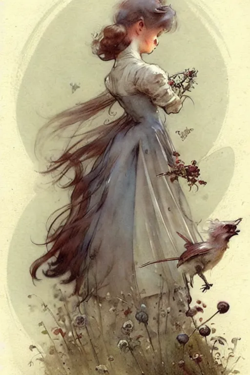 Prompt: (((((1950s fairy tale modrd . muted colors.))))) by Jean-Baptiste Monge !!!!!!!!!!!!!!!!!!!!!!!!!!!