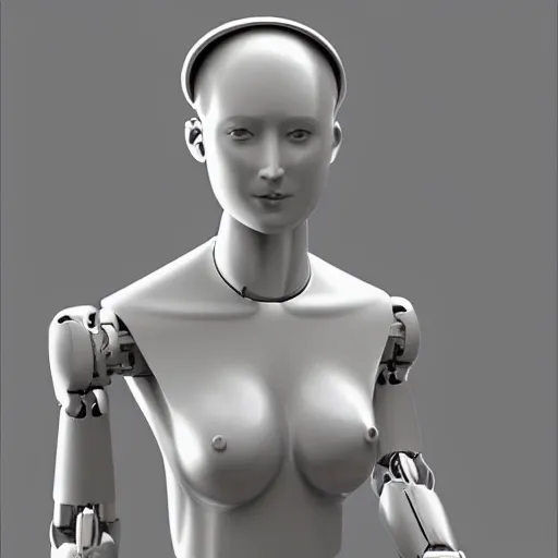 Image similar to ancient womanized humanoid robot, photorealistic