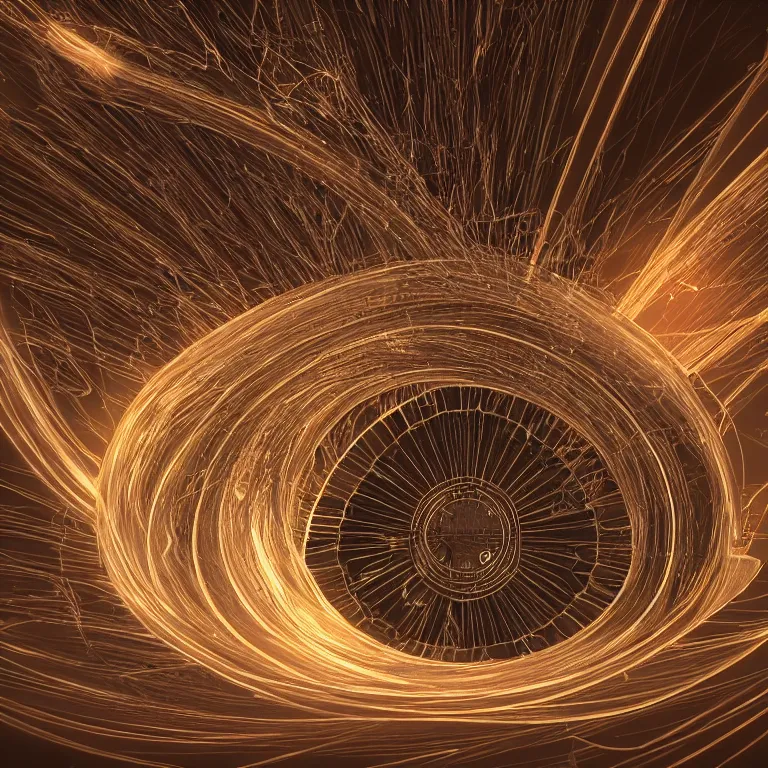 Image similar to a light streaks and ornate flowing light streams sacred geometry, unreal engine