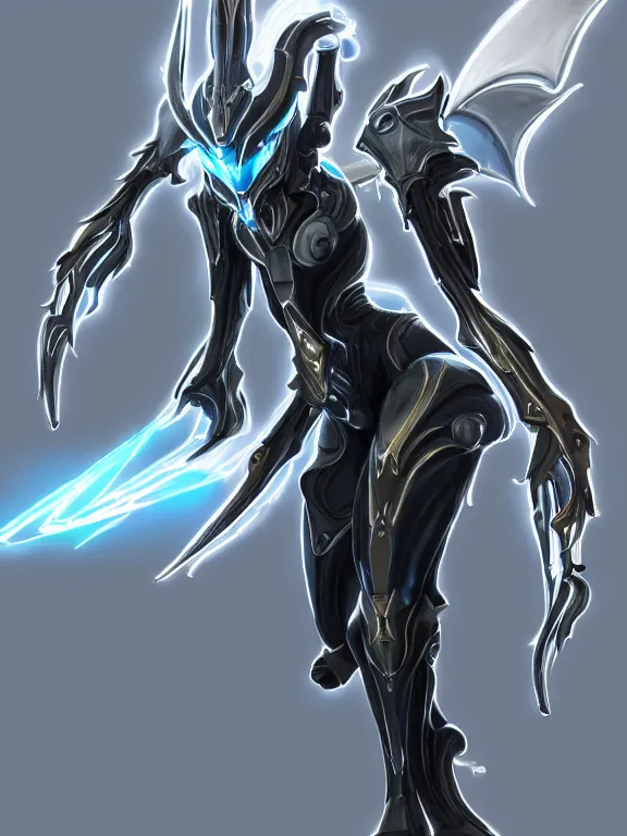 Image similar to exquisite cinematic front shot of a beautiful saryn warframe, that's a giant beautiful stunning anthropomorphic robot female dragon with metal cat ears, posing elegantly, robot dragon paws for feet, streamlined white armor, long elegant tail, two arms, two legs, long tail, detailed warframe fanart, destiny fanart, high quality digital art, macro art, dragon art, furry art, realistic digital art, warframe art, Destiny art, furaffinity, DeviantArt, artstation, 8k HD, octane render