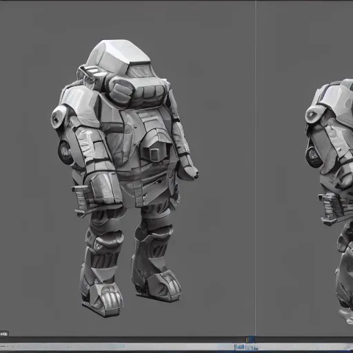 Image similar to hard surface, kitbashing component, based on realistic low poly convex shape, symmetric, unreal engine