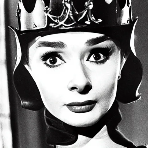 Image similar to Audrey Hepburn as Joan of arc