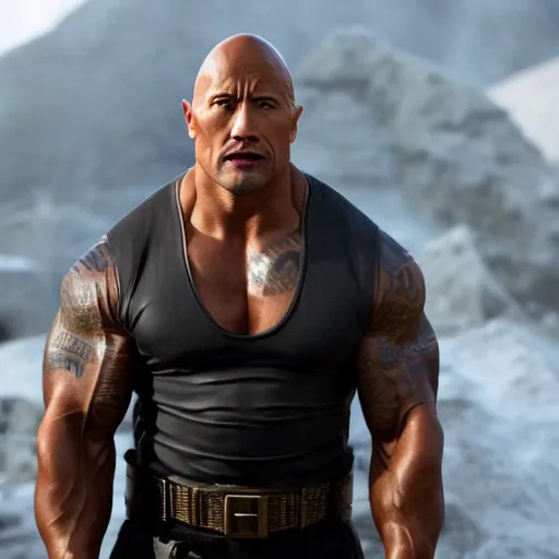 Image similar to still film of dwayne johnson as empire in korean drama movie